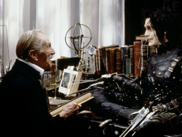 Vincent Price, Johnny Deep, Ollókezű Edward, Tim Burton